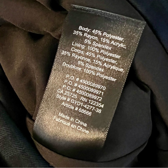 Aritzia Babaton Samuel Blazer - Navy Blue/Green Plaid - Picture 5 of 10